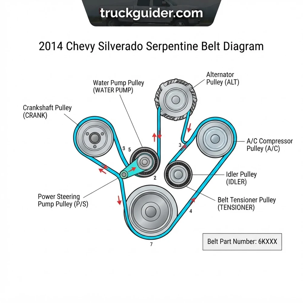 2014 Chevy Silverado Serpentine Belt Diagram: Routing & Maintenance 2026