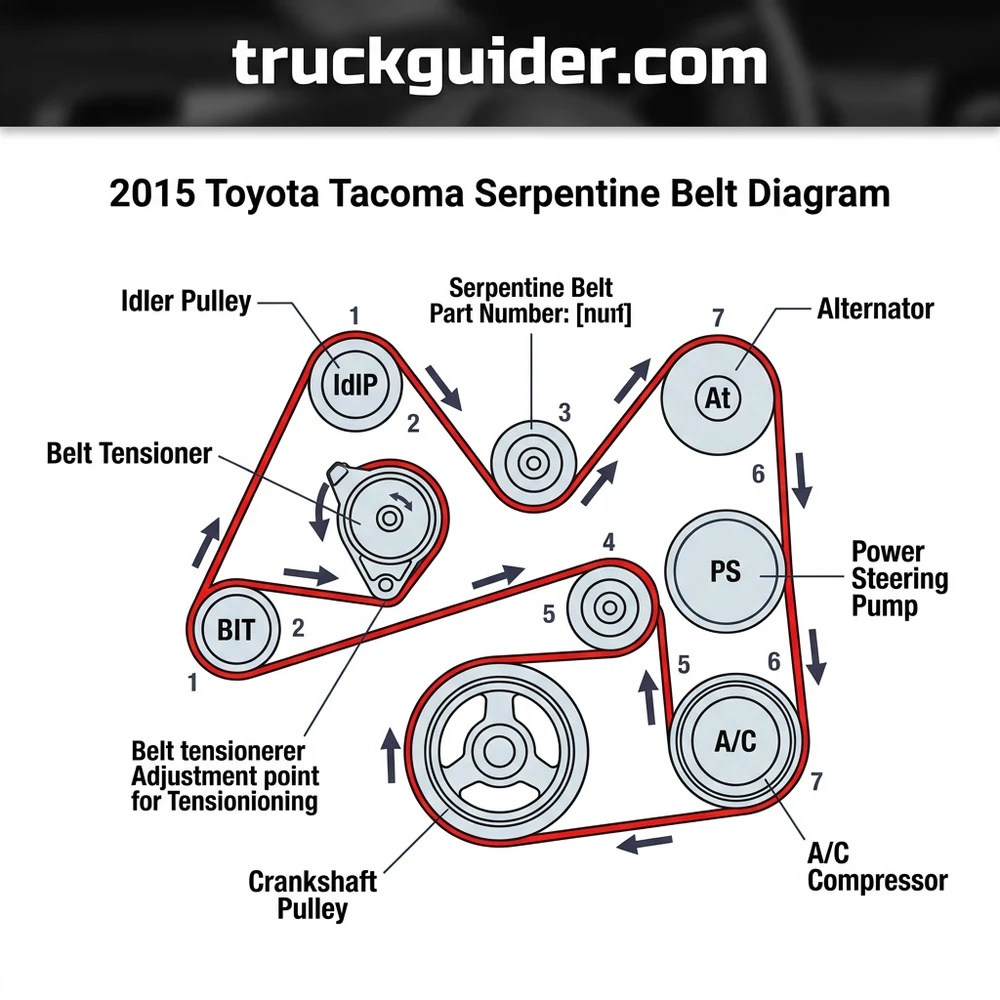 2015 Toyota Tacoma Serpentine Belt Diagram: Proper Routing (2026)