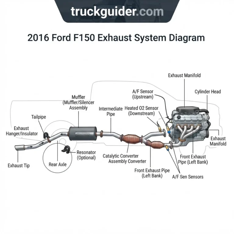2016 ford f150 exhaust system diagram diagram with labeled components and explanations