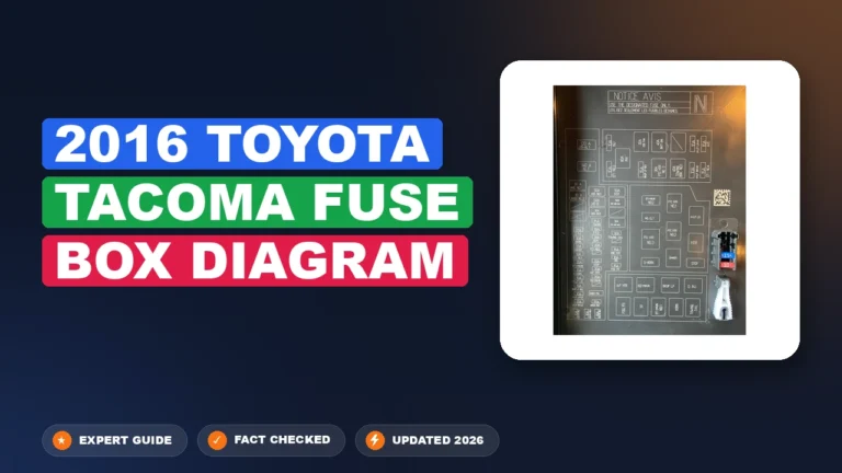 2016 toyota tacoma fuse box diagram with labeled components and connections