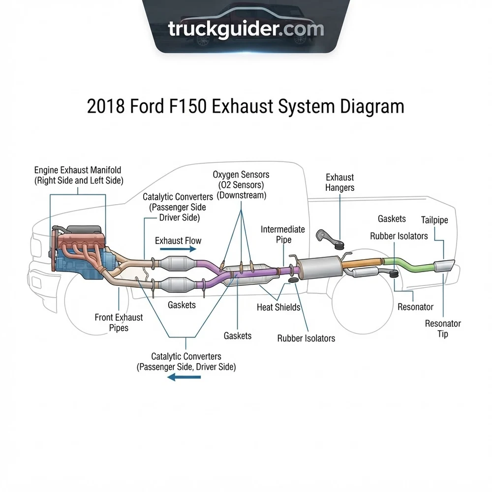 2018 Ford F150 Exhaust System Diagram: Component Breakdown 2026