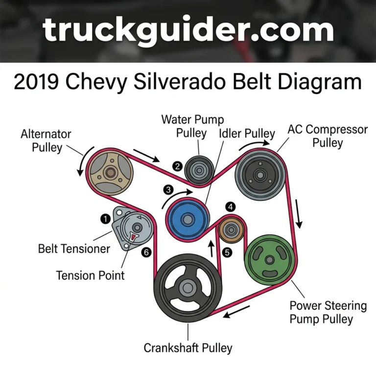 2019 chevy silverado belt diagram diagram with labeled components and explanations