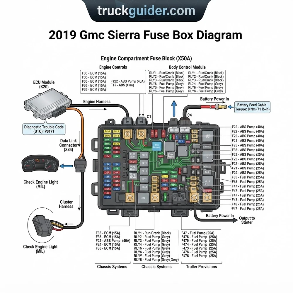 2019 GMC Sierra Fuse Box Diagram: Installation Setup 2026