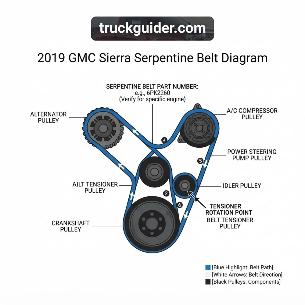 2019 GMC Sierra Serpentine Belt Diagram: Routing & Maintenance 2026