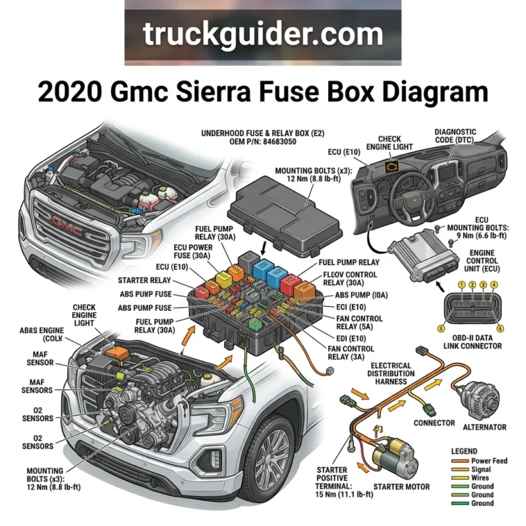 2020 gmc sierra fuse box diagram diagram with labeled components and explanations