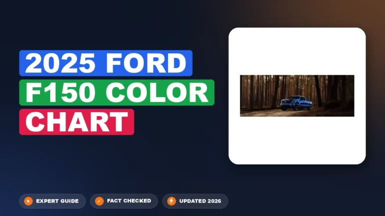 2025 ford f150 color chart showing values by year and configuration