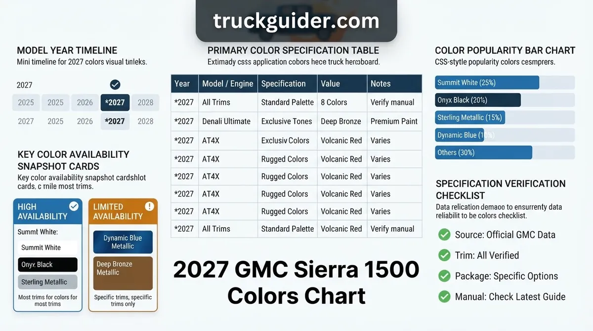 2027 gmc sierra 1500 colors chart