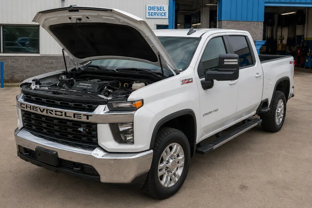 6.6 Duramax problems shown on Chevrolet Silverado HD diesel truck