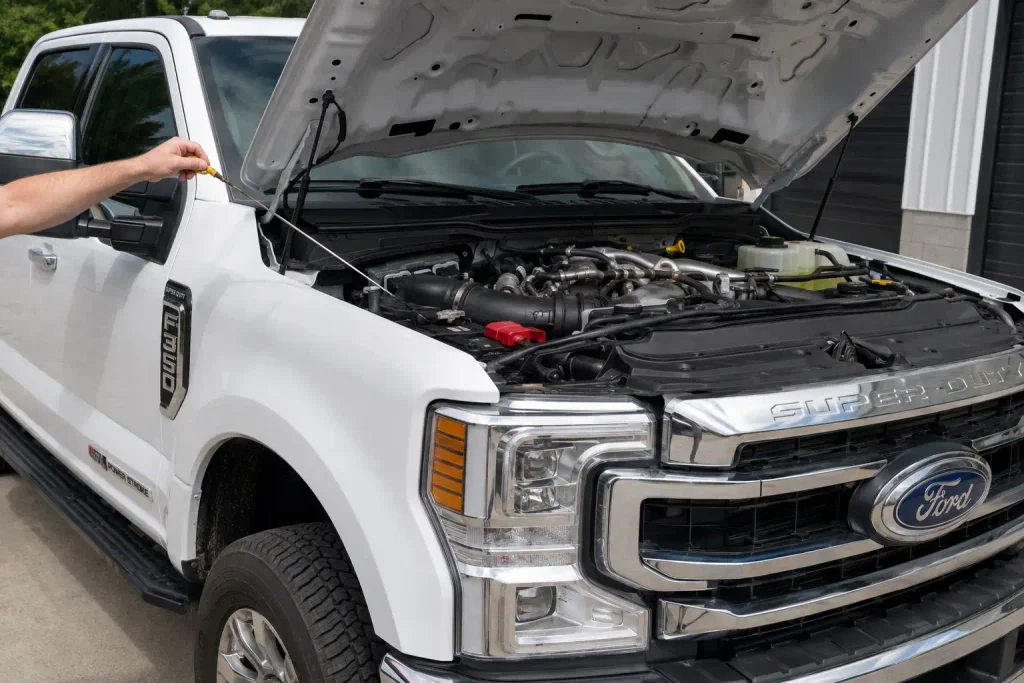2023 Ford F-350 6.7 Powerstroke oil capacity check