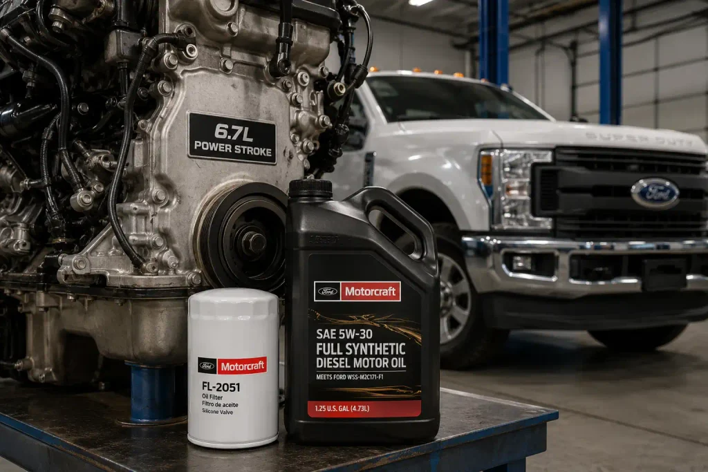 Motorcraft oil filter for 6.7 Powerstroke diesel engine