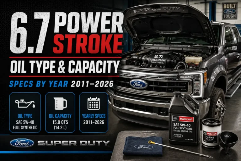 6.7 Power Stroke Oil Type & Capacity: Specs by Year 2011-2026