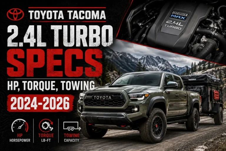 Toyota Tacoma 2.4L Turbo Specs: HP, Torque, Towing 2024-2026