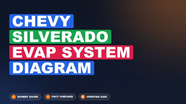 chevy silverado evap system diagram with labeled components and connections