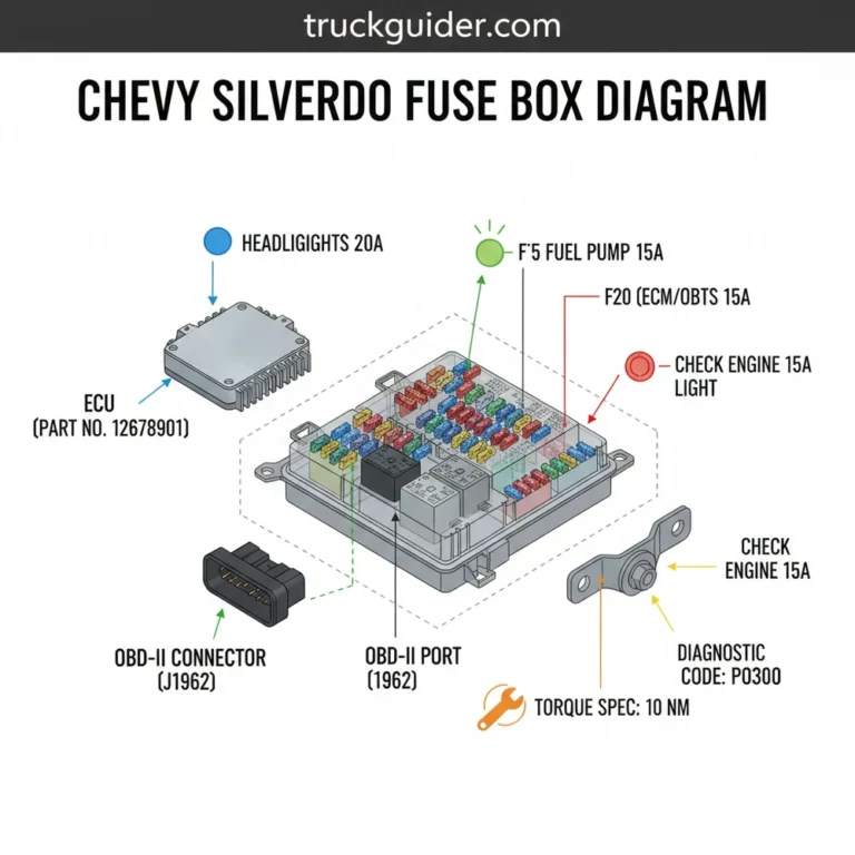 chevy silverado fuse box diagram diagram with labeled components and explanations