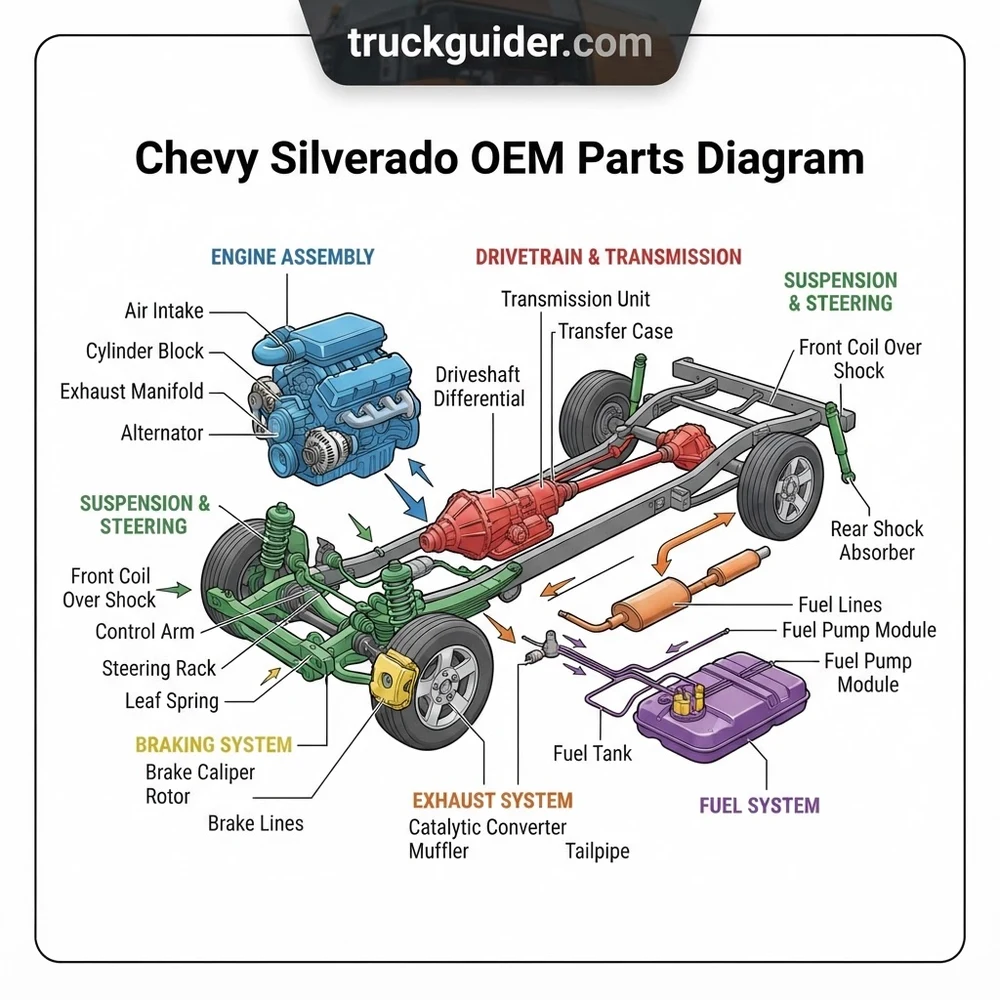 Chevy Silverado OEM Parts Diagram: 2026 Component Breakdown