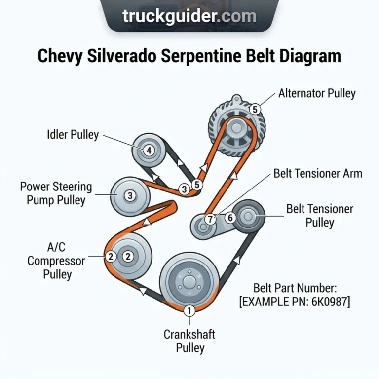 chevy silverado serpentine belt diagram diagram with labeled components and explanations