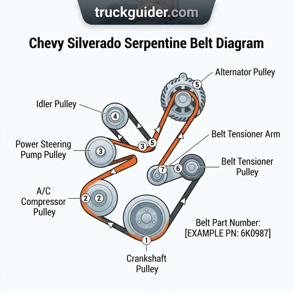 Chevy Silverado Serpentine Belt Diagram 2026: Proper Routing