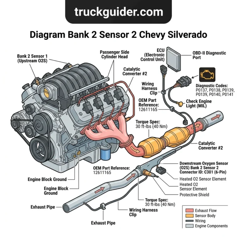 diagram bank 2 sensor 2 chevy silverado diagram with labeled components and explanations