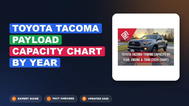 Toyota Tacoma Payload Capacity Chart By Year (2005β2026)