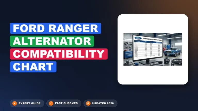 Ford Ranger Alternator Compatibility Specification Chart By Year (1998–2026)