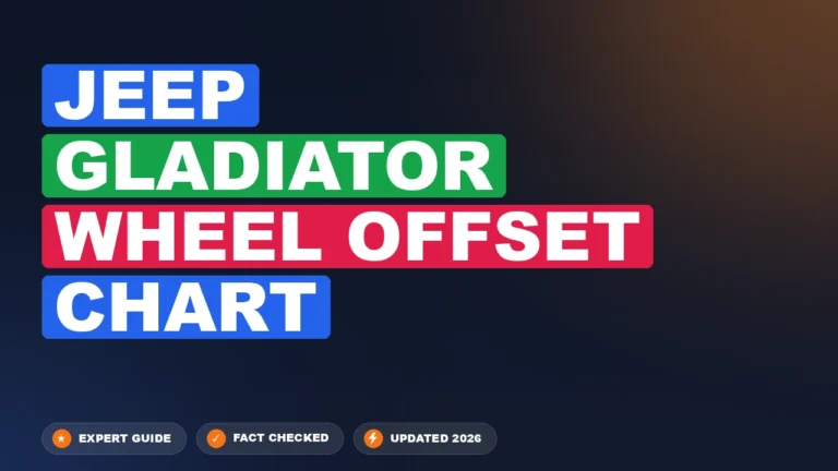 Jeep Gladiator Specification Chart By Year: Sizes & Fitment
