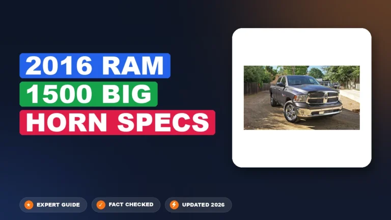 2016 Ram 1500 Big Horn Specs 2026 Full Reference