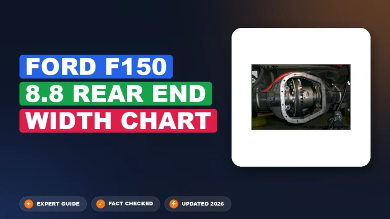 Ford F150 8.8 Rear End Width Specification Chart By Year (2004β2026)