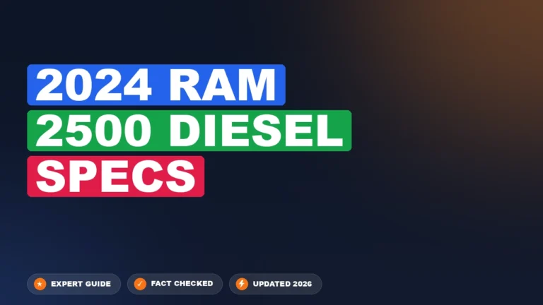 2024 Ram 2500 Diesel Specs 2026 Quick Reference