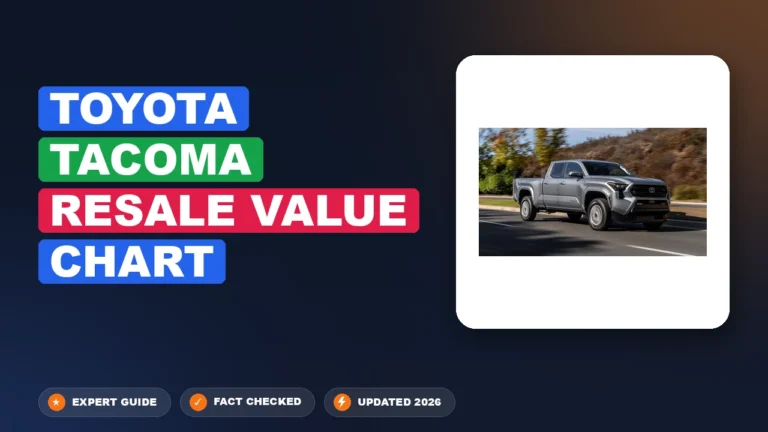 Toyota Tacoma Resale Value Specification Chart By Year (2005–2026)