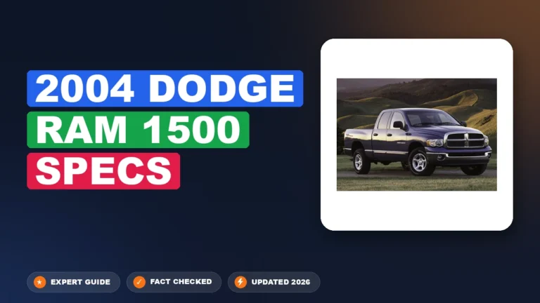 2004 Dodge Ram 1500 Specs 2026 Full Reference