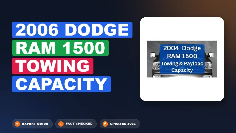 2006 Dodge Ram 1500 Towing Capacity 2026 Factory Data