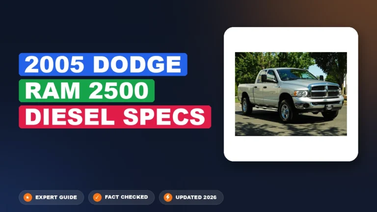 2005 Dodge Ram 2500 Diesel Specs 2026 Updated