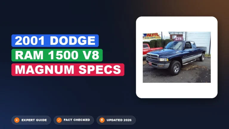 2001 Dodge Ram 1500 V8 Magnum Specs 2026 Full Reference