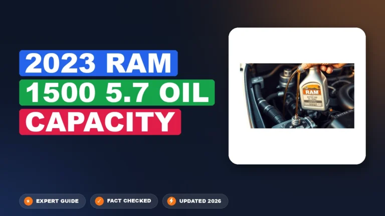 2023 Ram 1500 5.7 Oil Capacity 2026 Full Reference