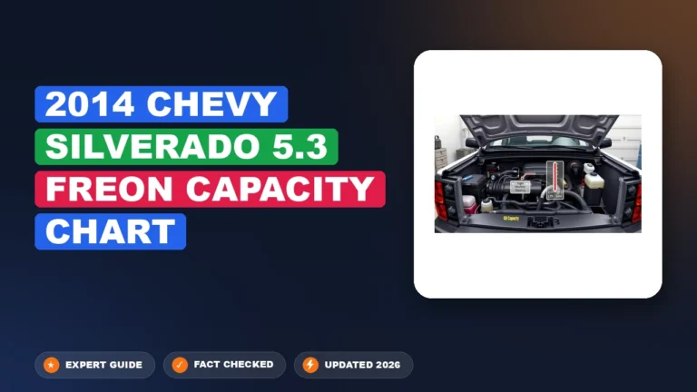 2014 Chevy Silverado 5.3 Freon Capacity Specification Chart By Year: 2014