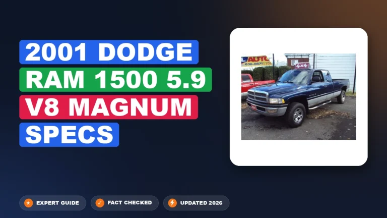 2001 Dodge Ram 1500 5.9 V8 Magnum Specs 2026 Quick Reference
