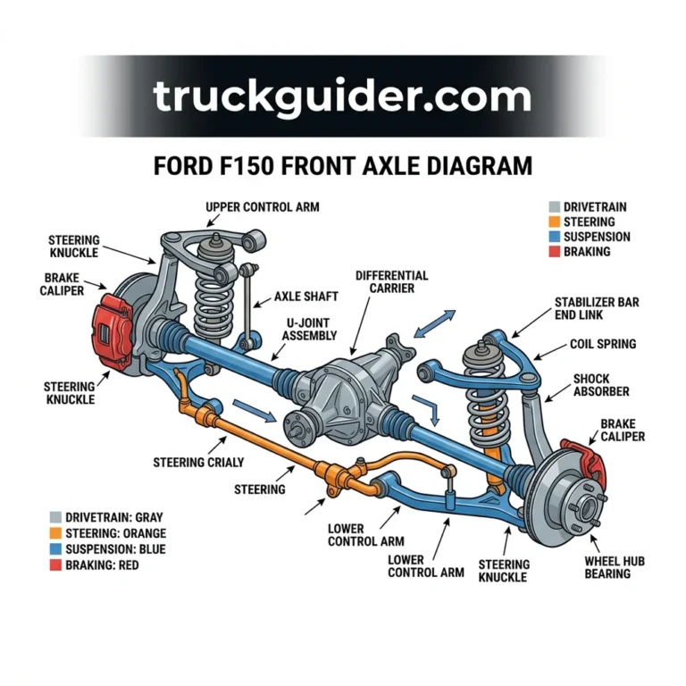 ford f150 front axle diagram diagram with labeled components and explanations