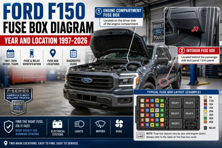 Ford F150 Fuse Box Diagram: Year and Location 1997-2026