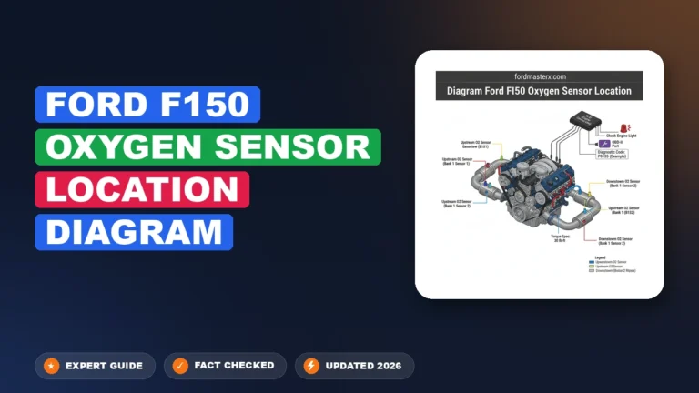 ford f150 oxygen sensor location diagram with labeled components and connections