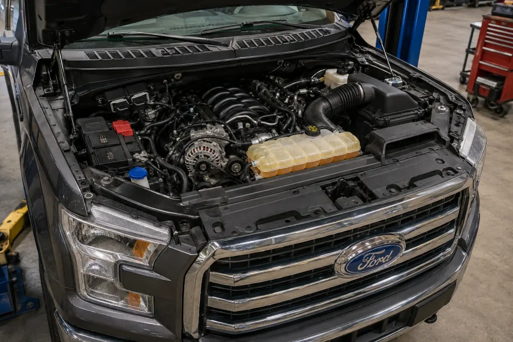 Ford F150 serpentine belt diagram engine bay routing