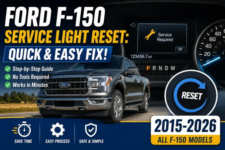 Ford F-150 Service Light Reset: Quick & Easy Fix (2015-2026)