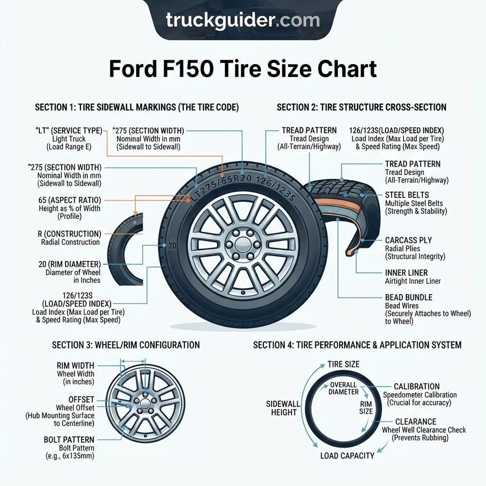Ford F150 Tire Size Chart: 2026 Component Breakdown & Guide