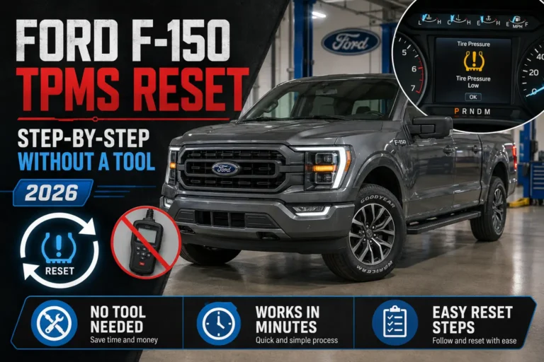 Ford F-150 TPMS Reset: Step-by-Step Without a Tool 2026