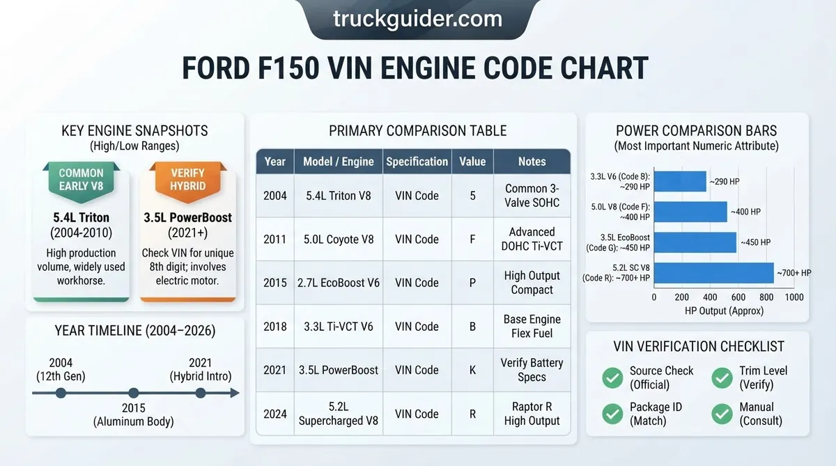 ford f150 vin engine code chart