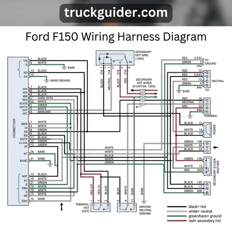 ford f150 wiring harness diagram diagram with labeled components and explanations