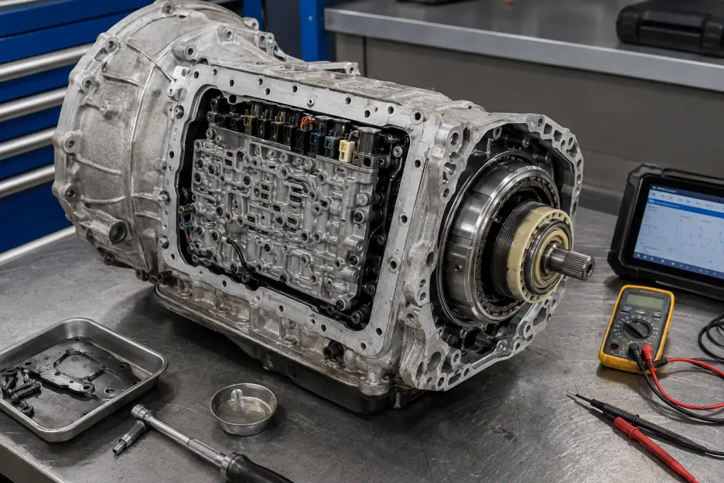 Ford F150 10R80 transmission showing common reliability problem areas