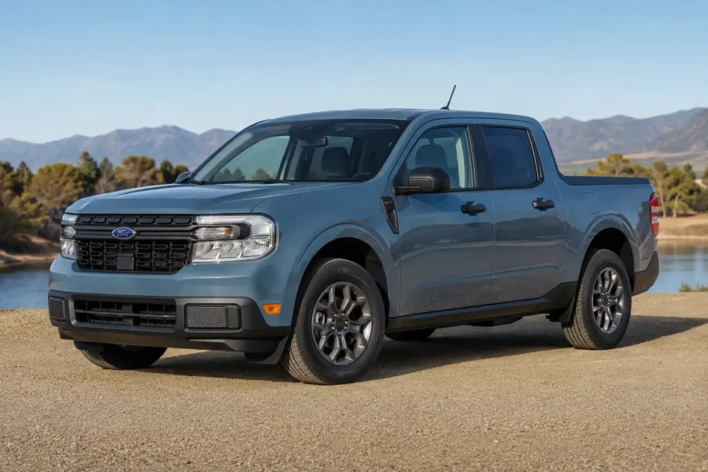 Ford Maverick payload capacity chart for 2022 to 2026 models