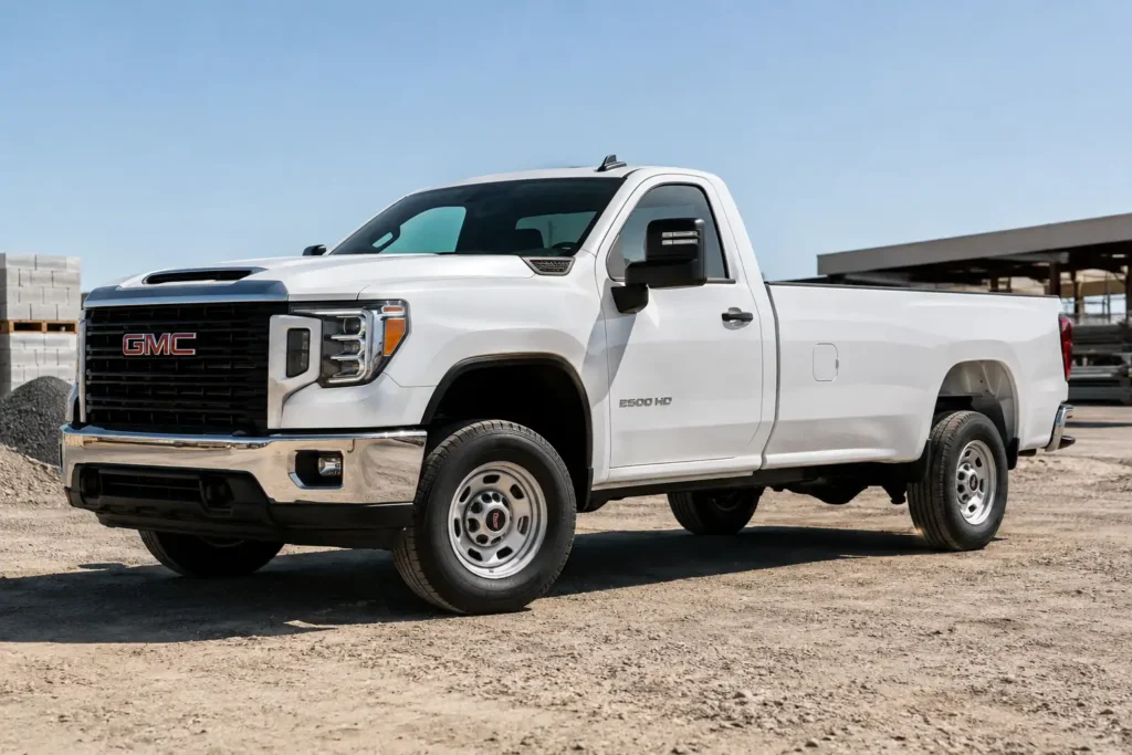 GMC Sierra 2500HD long bed regular cab truck
