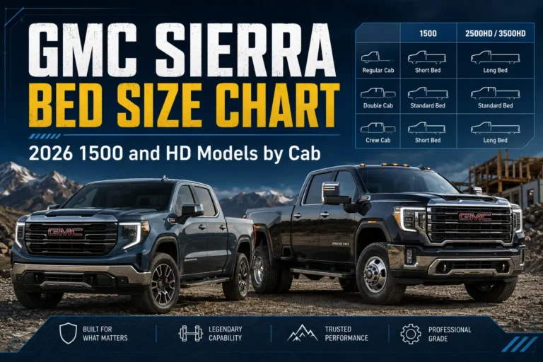 GMC Sierra Bed Size Chart: 1500 and HD Models by Cab 2026
