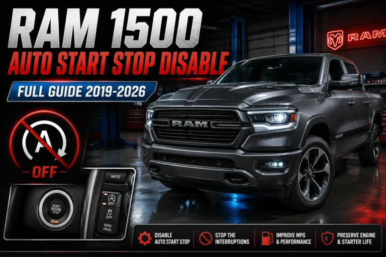 Ram 1500 Auto Start Stop Disable: Full Guide 2019-2026